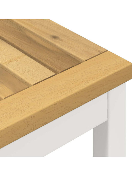 Outdoor Wooden Bench 108.5x35x45cm