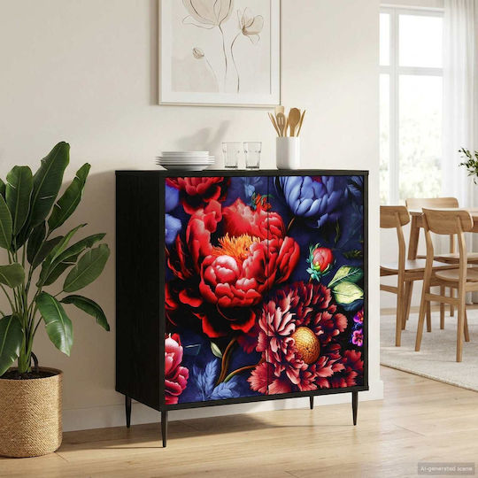 Sideboard Kiel Wooden Black Oak 69x33x76cm