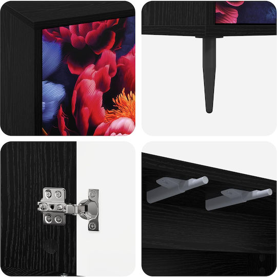Sideboard Kiel Wooden Black Oak 69x33x76cm