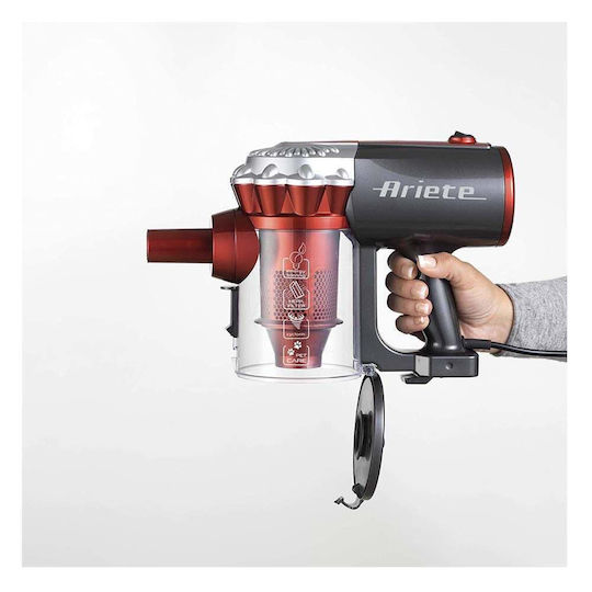 Ariete Handy Force Ηλεκτρική Σκούπα 2 σε 1 Stick & Χειρός 600W Κόκκινη