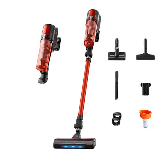 Rowenta X-force 8.80 Акумулаторна Вертикална Прахосмукачка 2 в 1 Stick и Ръчна 18.5V Червена