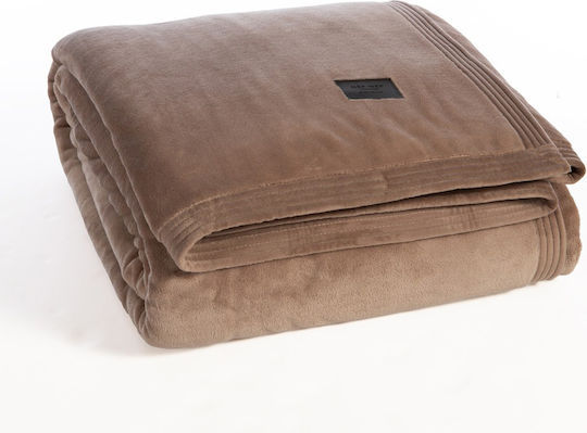 Nef-Nef Homeware Velosso Velvet Blanket Double 230x240cm Black