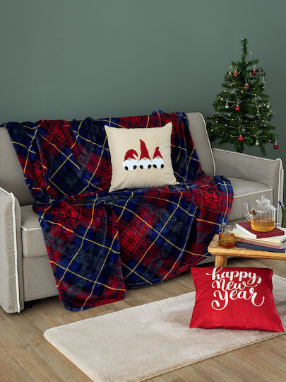 Palamaiki Claus Single Blanket 160x220cm Blue Palamaiki Claus Single Blanket 160x220cm Blue