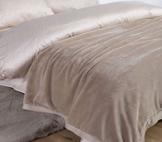 Nef-Nef Homeware Velosso Velvet Blanket Double 230x240cm Black