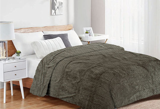 Dimcol Jacquard Single 160x220cm Olive