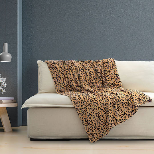 Kocoon Zola Fleece Blanket for Sofa 130x170cm Brown