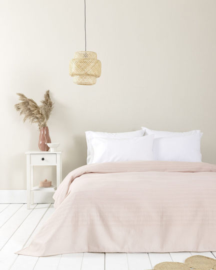 Nima Super-Queen Decke 220x240cm Dune Rosa Pink