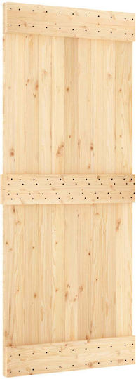 vidaXL Ușă Glisantă Natural Albă 85 X 210 Cm