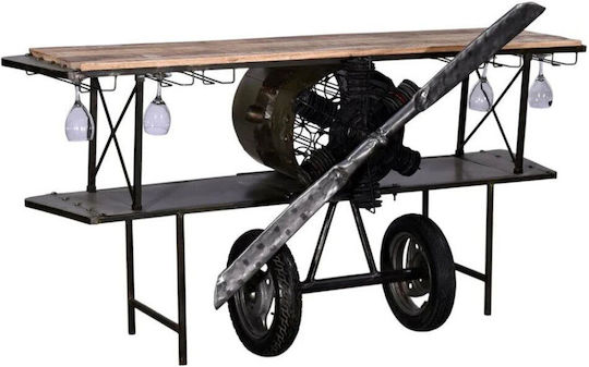 Aviation Κονσόλα Μεταλλική Φυσικό Μ191xΠ58xΥ91εκ.