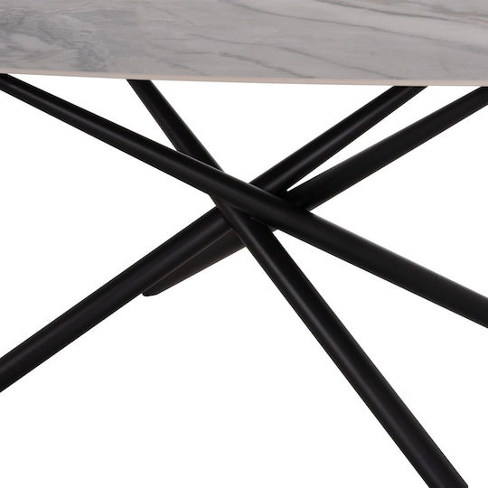 Τραπεζαρία Iska με 6 Καρέκλες 160x90εκ.