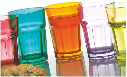 Uniglass Marocco Glass Water made of Glass in Red Color 350ml