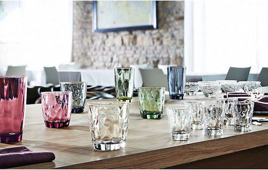 Bormioli Rocco Rock Set of Glasses for White Wine made of Glass in Purple Color 6pcs