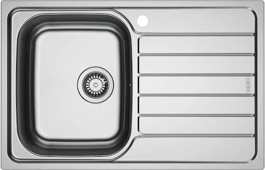 Franke Chiuvetă Bucătărie Drop-In Dreapta Inox L78xL50cm Argintie