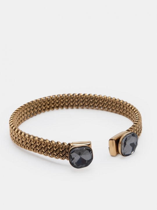 Armband Handschellen Dichte Flechtung 4962101 Schwarz