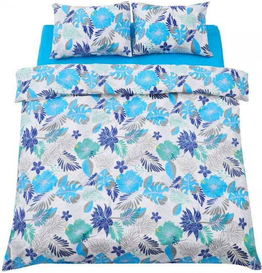 Heinner Set Bettlaken Doppel 200x220cm Ciel (4 Stück)