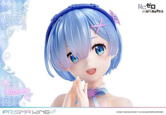 Re: Zero Starting Life In Another World Prisma Wing PVC Статуя 1/7 Rem Glass Edition 23 см
