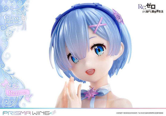 Re: Zero Starting Life In Another World Prisma Wing PVC Статуя 1/7 Rem Glass Edition 23 см