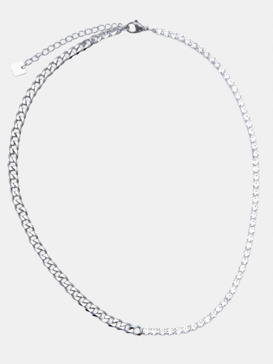 Halskette Strass 4965911-Silber