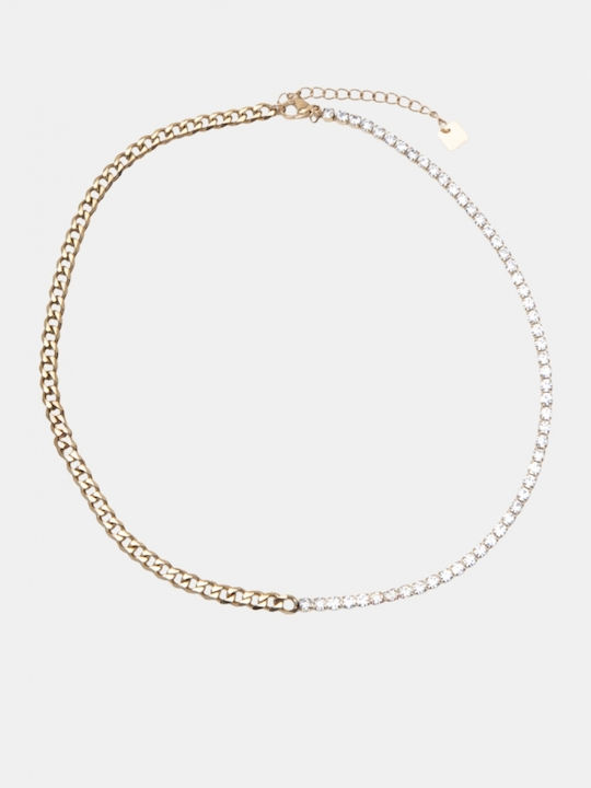 Halskette Strass 4965909-Gold