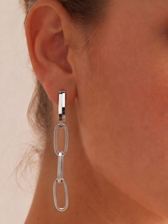 Ohrringe Kreis & Kette 4963111-Silber