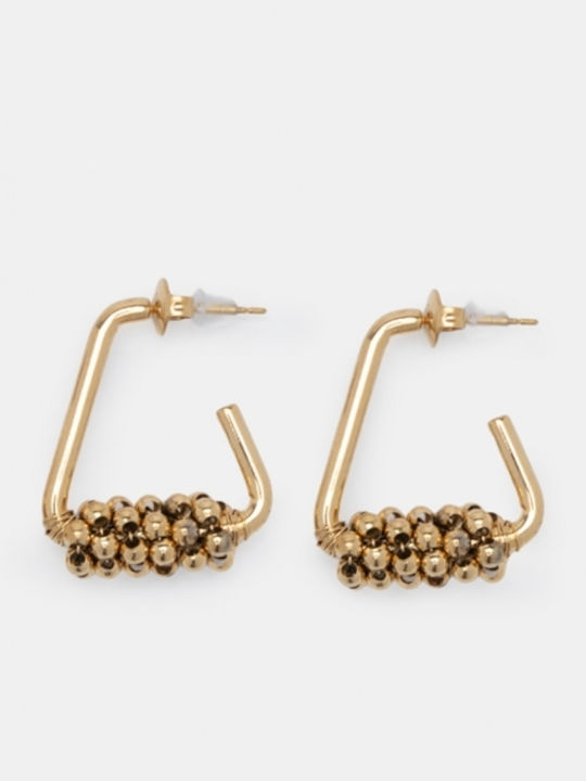 Luigi Ohrringe Kleine Metallperlen 4962709-Gold