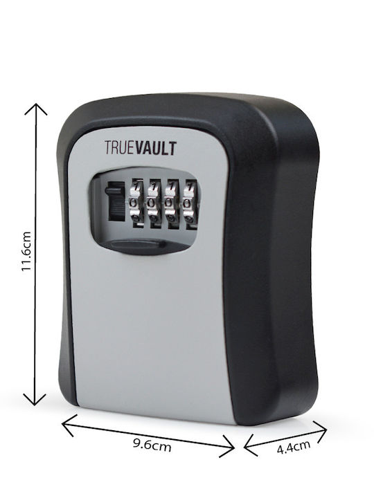 Truevault 02 Wall Mounted 4 Digit Combination Secure Key Safe Box