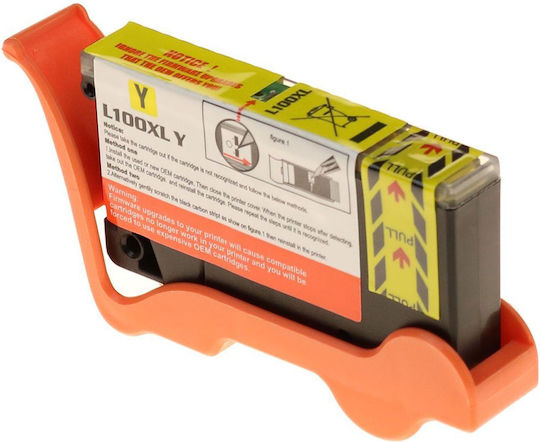 G&G Συμβατό Μελάνι Εκτυπωτή InkJet Lexmark Lexmark 100xl / 14n1095e Xl Κίτρινο 1τμχ