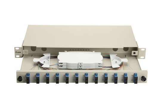 Equip Lwl-Koaxialbox 12-Ports Sc-duplex Os2 1u Vollgrau
