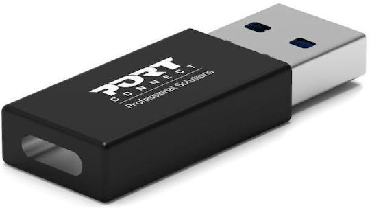 Port Designs Μετατροπέας USB-A male σε USB-C female 2τμχ