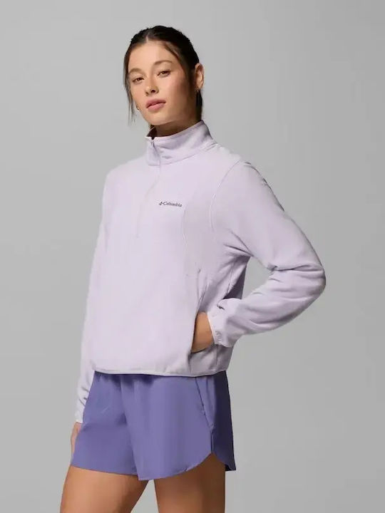 Bluză Fleece De Drumeție Pentru Femei De Iarnă Cu Fermoar Lavender Pearl