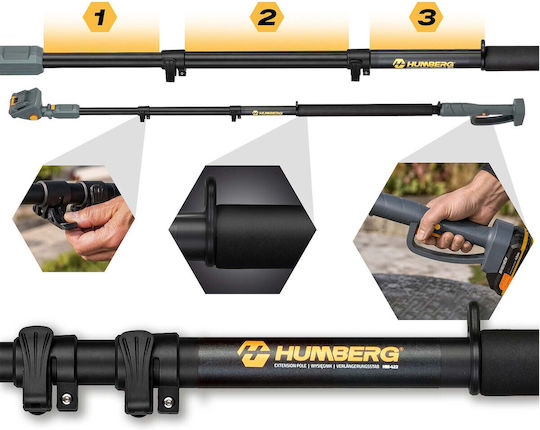 Extension Arm Chainsaw Pole Pruner Length Adjustment 160-250 Cm Humberg Hm-422