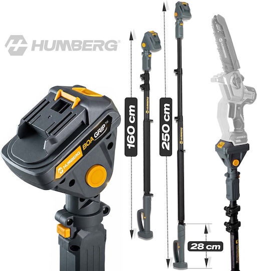 Extension Arm Chainsaw Pole Pruner Length Adjustment 160-250 Cm Humberg Hm-422