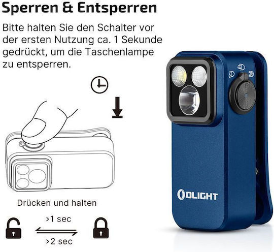 Olight Επαναφορτιζόμενος Φακός LED με Μέγιστη Φωτεινότητα 500lm