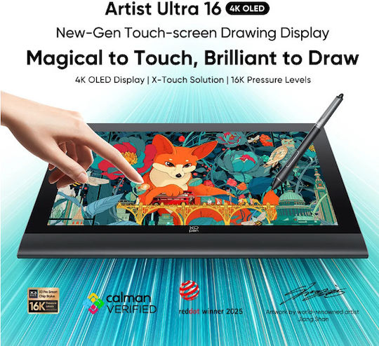 XP-Pen Artist Ultra 16 Grafică de Desen cu Ecran 4K 15.6"