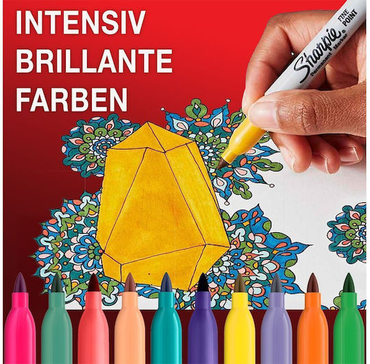 Sharpie Перманентни Маркери Лилав Комплект 12бр