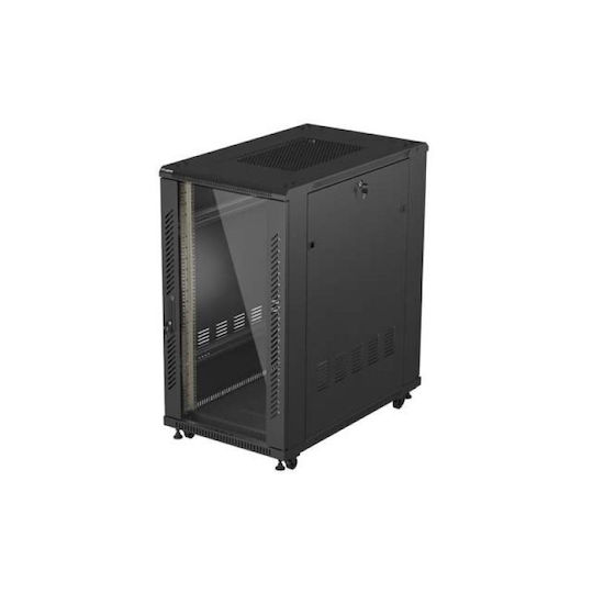 Lanberg Подова Rack Кабина 19U 60x100cm Черна FF01-6022-12B