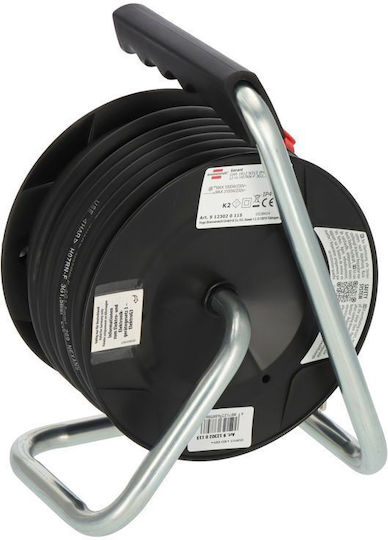 Brennenstuhl Garant Extension Cord Reel with Cable 12m Cable Cross Section 3 x 1.5mm² and Grounding Waterproof