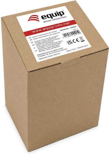 Equip Aufputzdose 1-Port Keystone Ohne Abschirmung Außen Grau