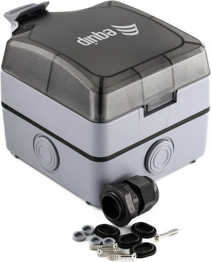 Equip Aufputzdose 1-Port Keystone Ohne Abschirmung Außen Grau