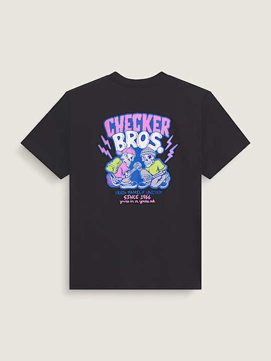 Kids T-shirt Black Checker