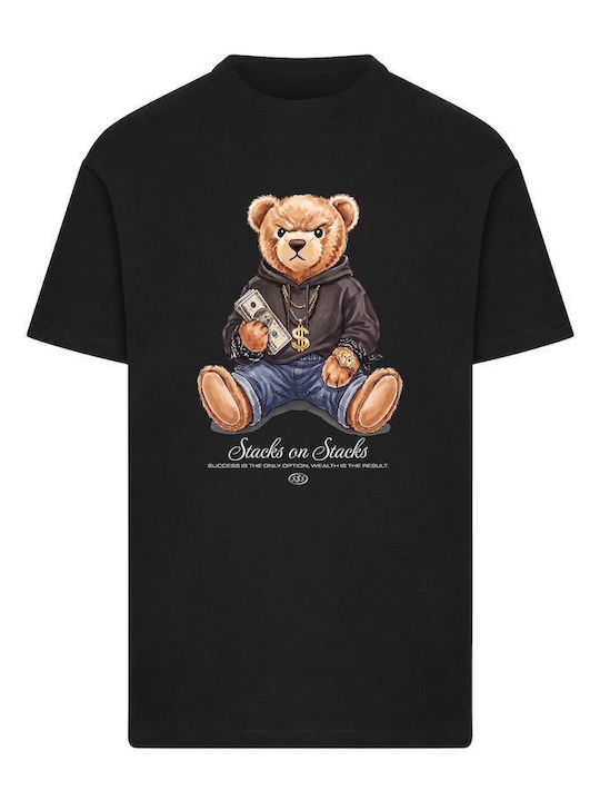 Stacks On Stacks Bear Tee Black