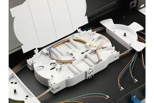 Equip Lwl-Spleißkasten 12-Port Lc-Duplex Os2 1u Komplett Schwarz