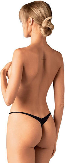 Obsessive Parisel String Schrittfrei Schwarz Bordeaux