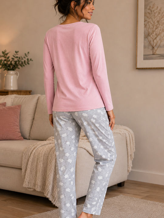 Cool Set de pijamale de vară pentru femei roz