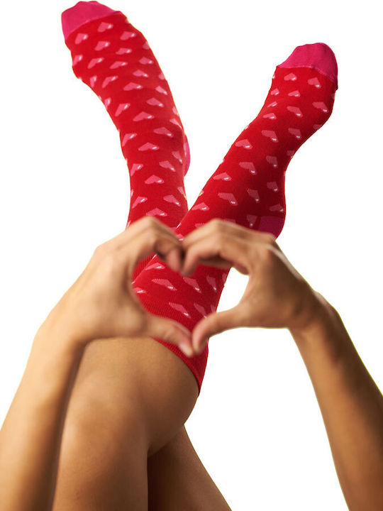 Dirty Socks Socks With Red Heart Patterns