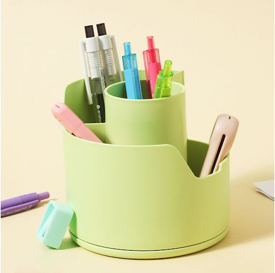 Deli Държач за Писалки Longreen 12x12x11 Cm Лайм