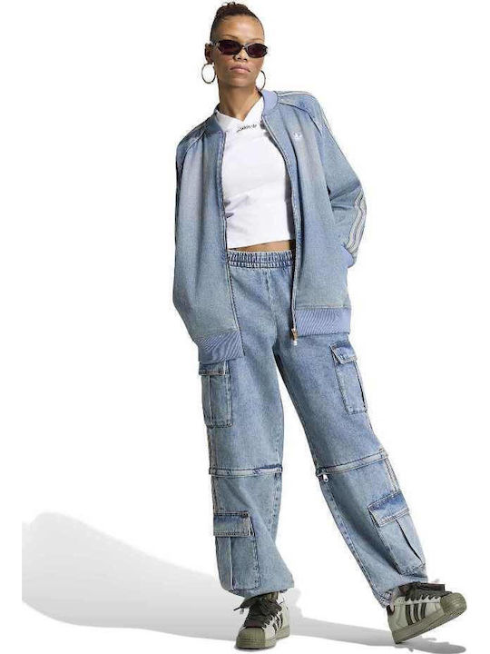 Damen Jean Jacken Blau Denim