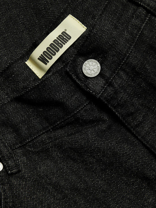 Мъжки Джинсов Панталон Loose Tapered Кройка Черен