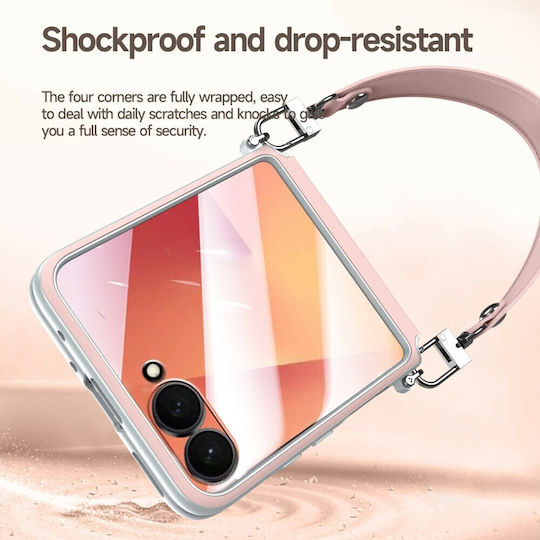 Sulada Robuste Handyhülle Nackenriemen Weiß Samsung Galaxy Z Flip8 5g