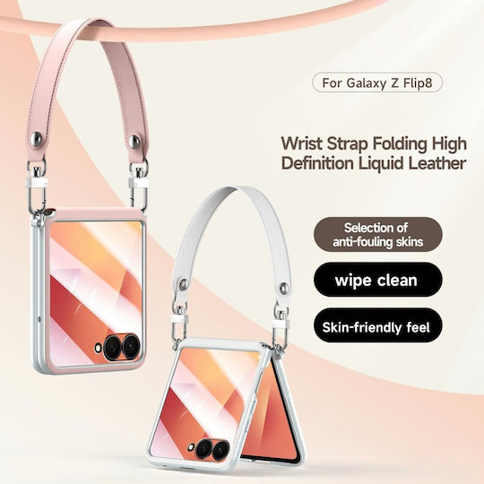 Sulada Robuste Handyhülle Nackenriemen Weiß Samsung Galaxy Z Flip8 5g